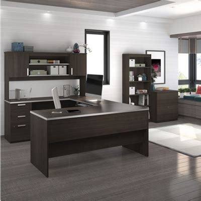 office steel desk with single flap credenza and file cabinet|Ridgeley U.